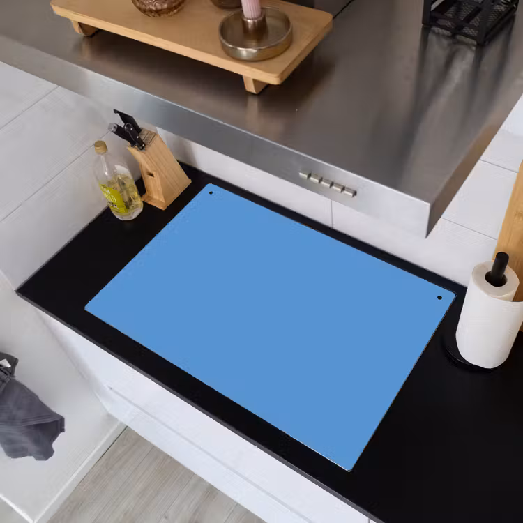 Cornflower - Blue - Blauw Inductie beschemer met haakjes klein 777 -sfeer1