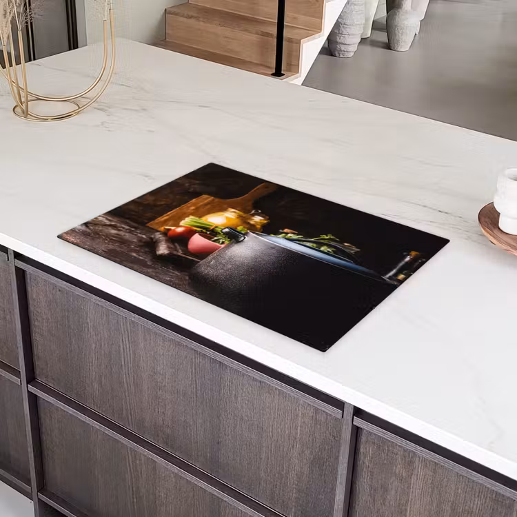 Culinaire Voorbereidingen bij Schemerlicht Inductie beschermer vinyl 3mm klein -sfeer8