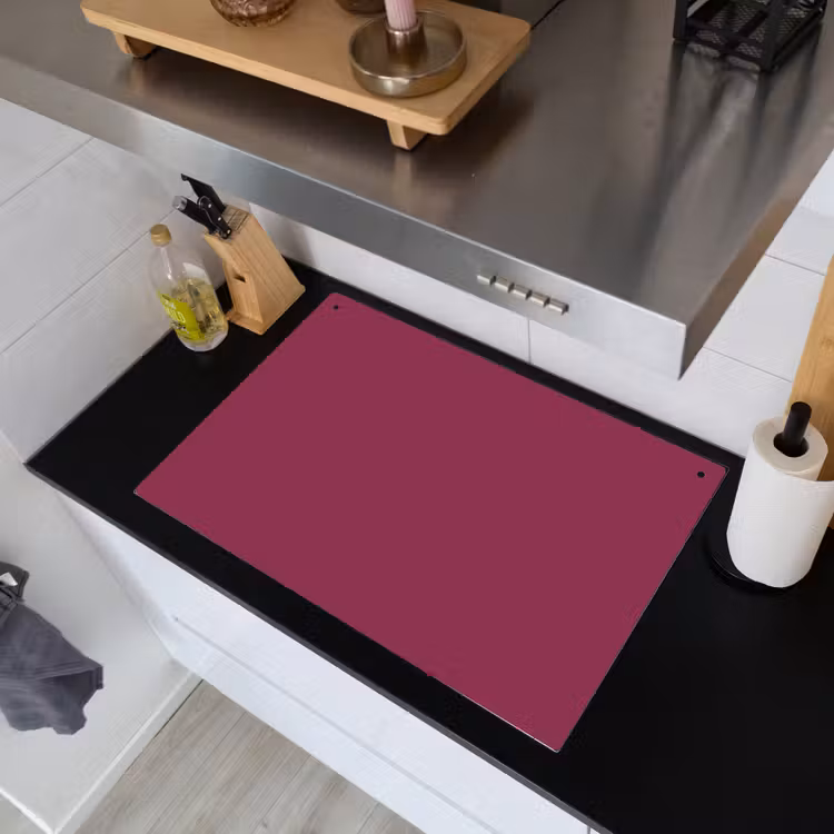 Deep - Rasberry - Rood Inductie beschemer met haakjes klein 777 -sfeer1