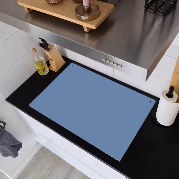 Denim - Breeze - Blauw Inductie beschemer met haakjes klein 777 -sfeer1