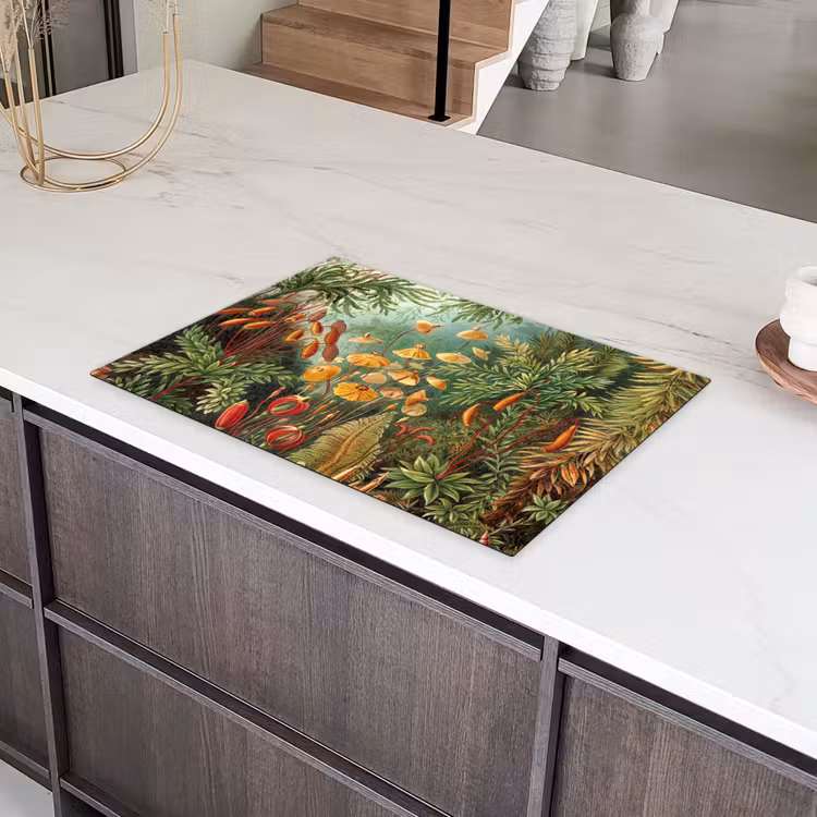 Design - Natuur - Paddenstoelen - Ernst Haeckel Inductie beschermer vinyl 3mm klein -sfeer8