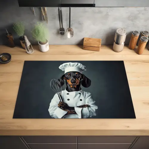 Hond - Garde - Kok Inductie beschermer vinyl 3mm klein -sfeer5