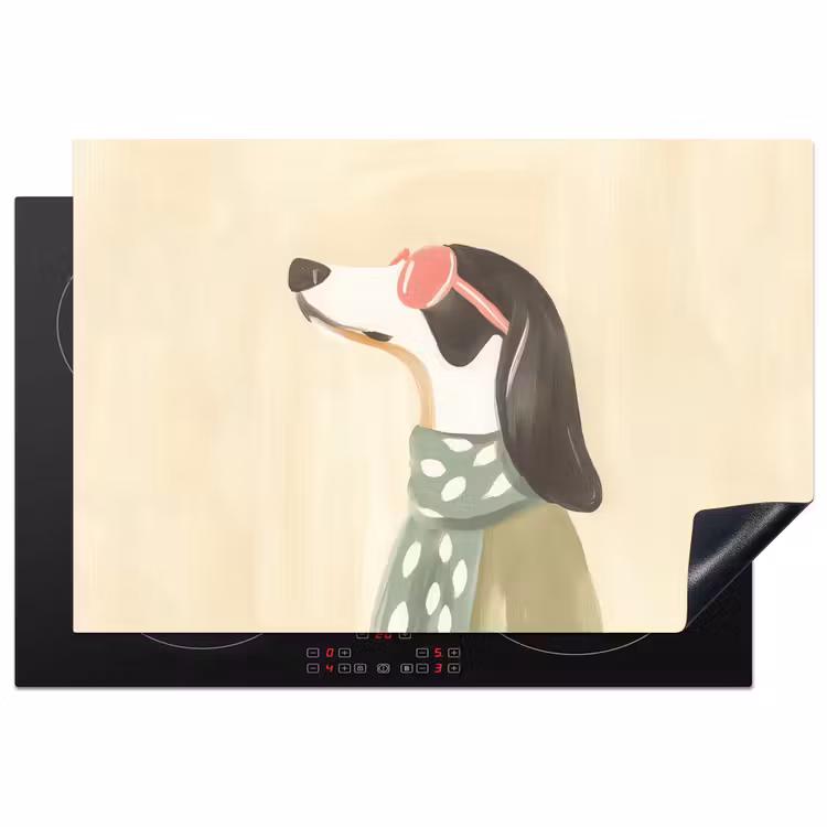 Hond - Zonnebril - Sjaal Inductie beschermer vinyl 3mm klein -3d