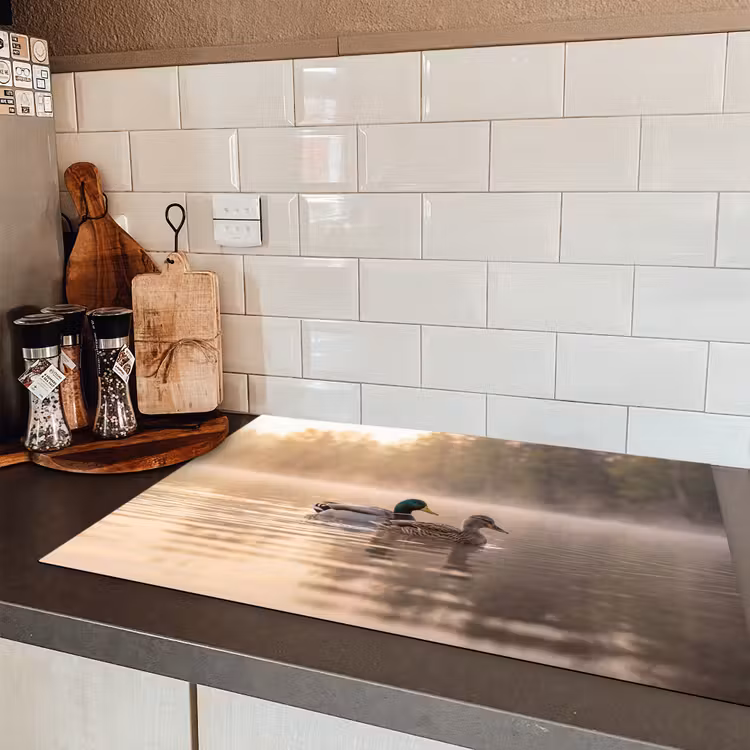 Eenden - Water - Mist - Natuur Inductie beschermer vinyl 3mm klein -sfeer3