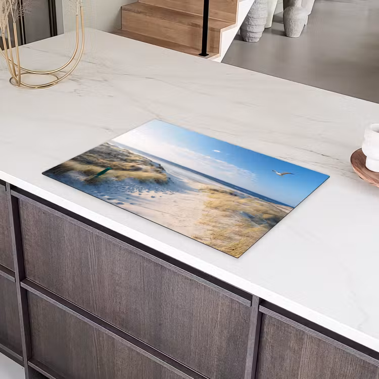 Duin - Meeuw - Strand - Zee - Zon Inductie beschermer vinyl 3mm klein -sfeer8