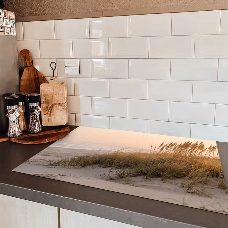 Duinlandschap - Zonsondergang - Strand Inductie beschermer vinyl 3mm klein -sfeer3