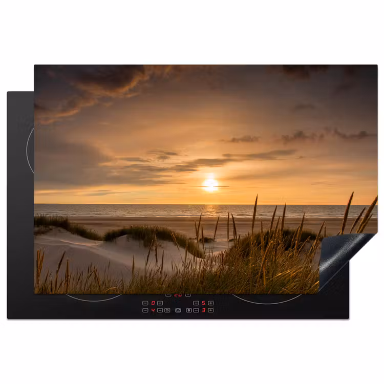 Duinzicht op Zonsondergang Inductie beschermer vinyl 3mm klein -3d