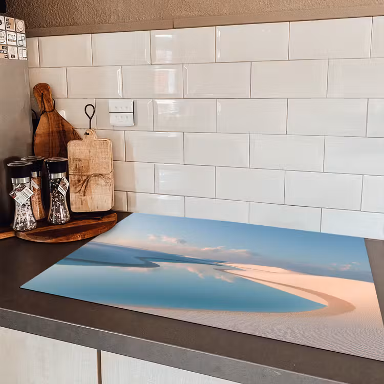 Duinen - Waterplas - Oneindige rust Inductie beschermer vinyl 3mm klein -sfeer3