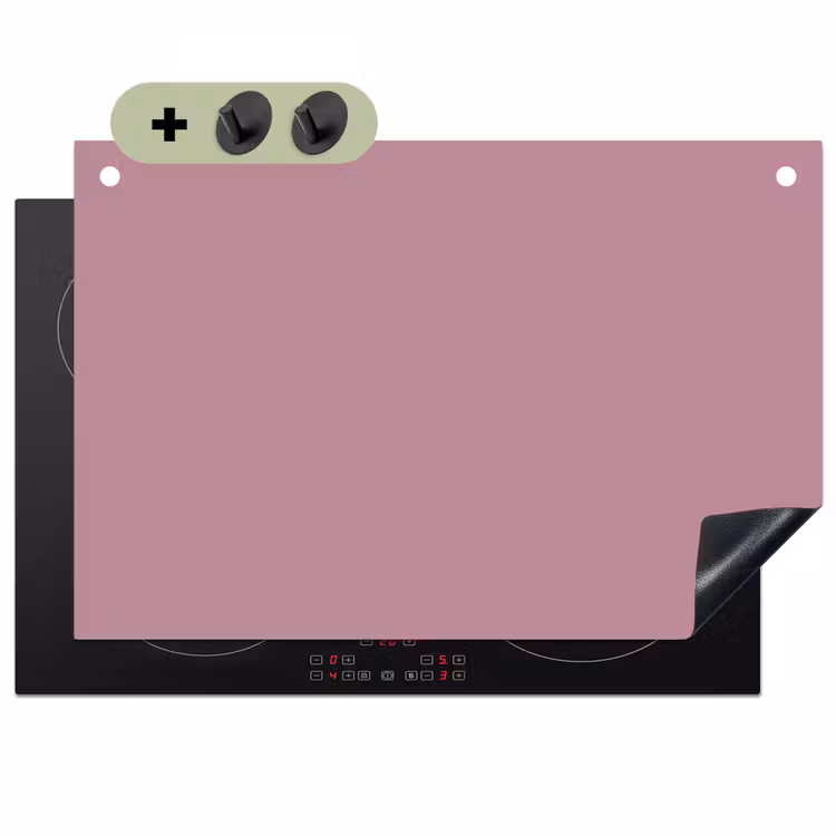 Dusty - Mauve - Paars Inductie beschemer met haakjes klein 777 -3d