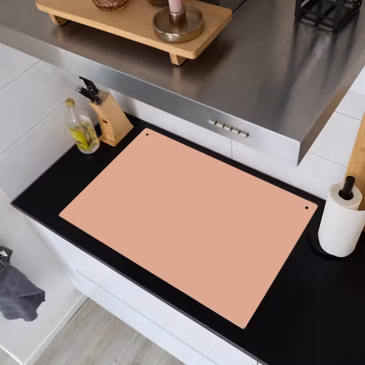 Dusty - Rose - Roze Inductie beschemer met haakjes klein 777 -sfeer1