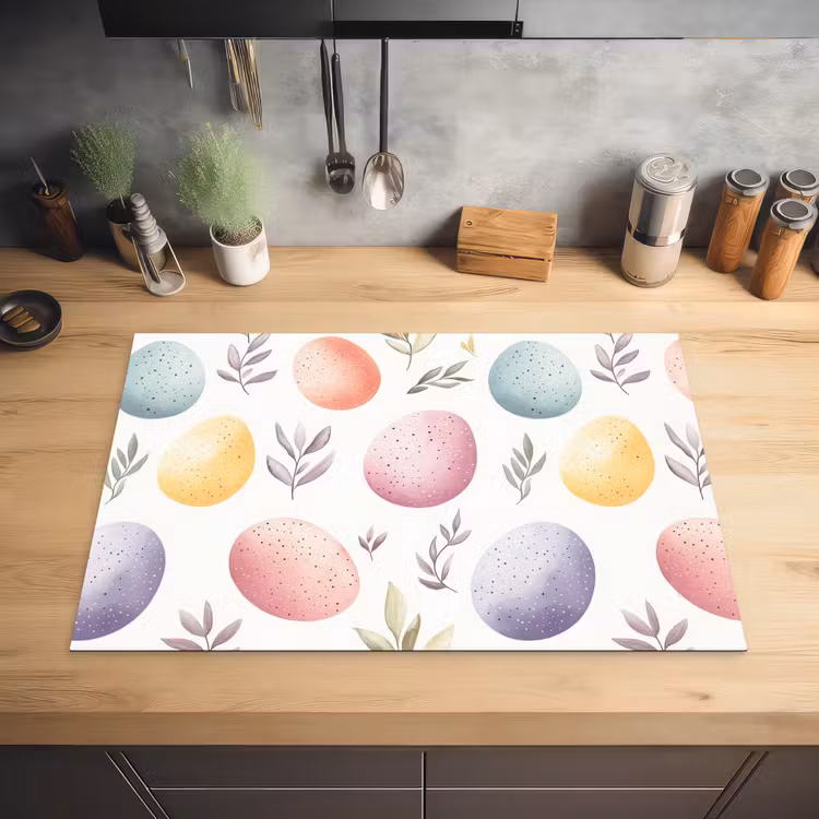 Eieren - Kleurrijk - Patroon Inductie beschermer vinyl 3mm klein -sfeer5