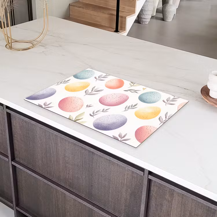 Eieren - Kleurrijk - Patroon Inductie beschermer vinyl 3mm klein -sfeer8