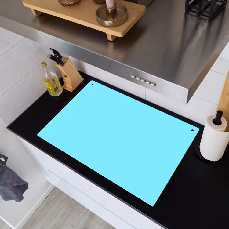 Electric - Cyan - Blauw Inductie beschemer met haakjes klein 777 -sfeer1