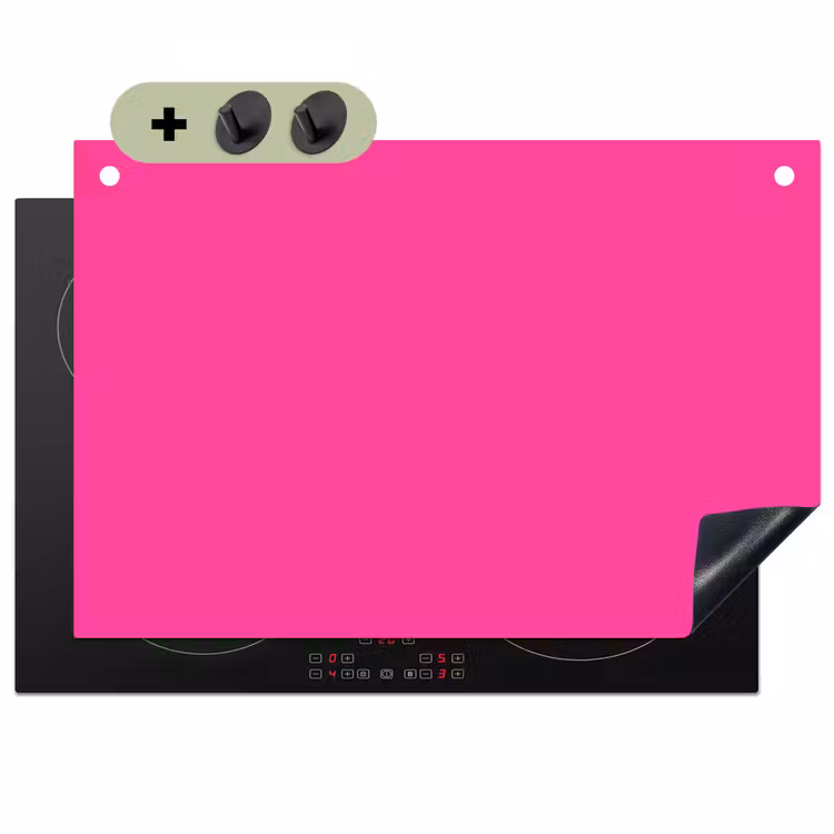 Electric - Magenta - Roze Inductie beschemer met haakjes klein 777 -3d