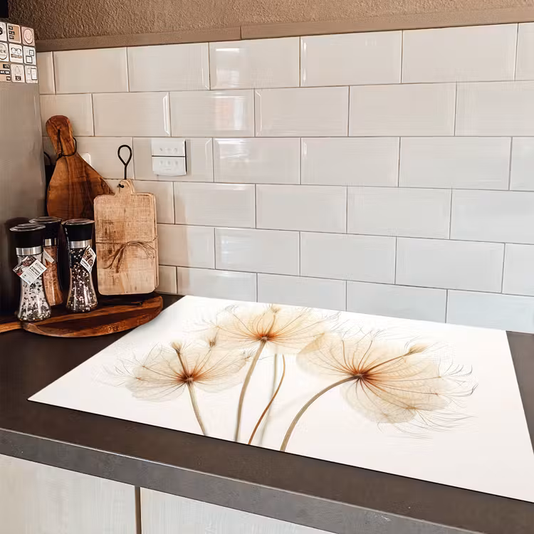 Elegantie in Transparantie Inductie beschermer vinyl 3mm klein -sfeer3