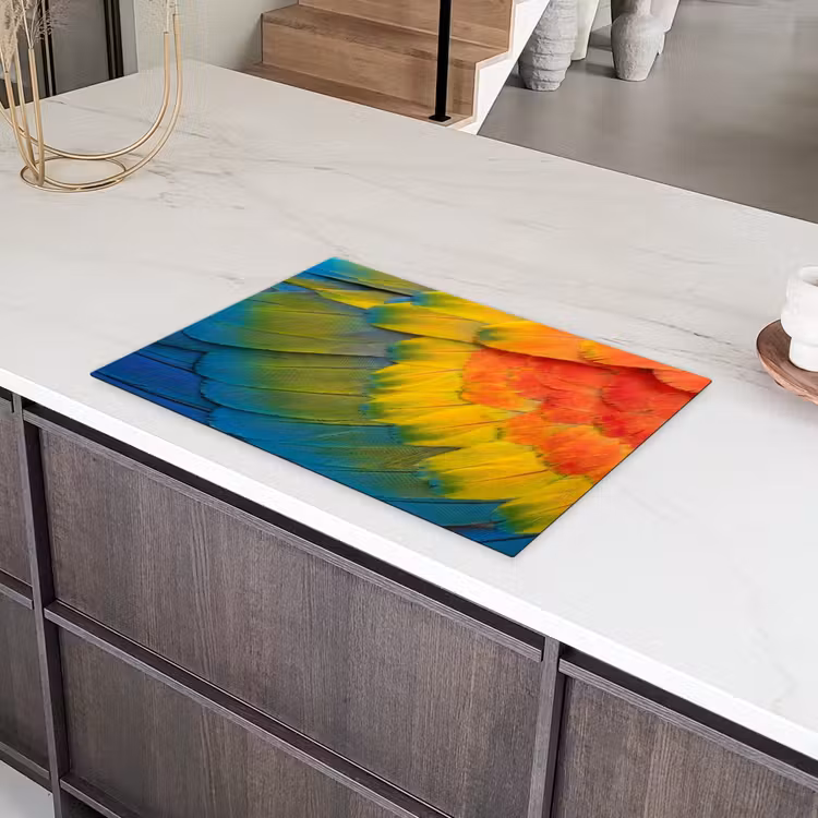 Veren - Ara - Kleurrijk Inductie beschermer vinyl 3mm klein -sfeer8