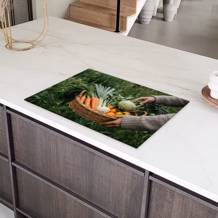 Veld - Groenten - Biologisch - Oogst Inductie beschermer vinyl 3mm klein -sfeer8