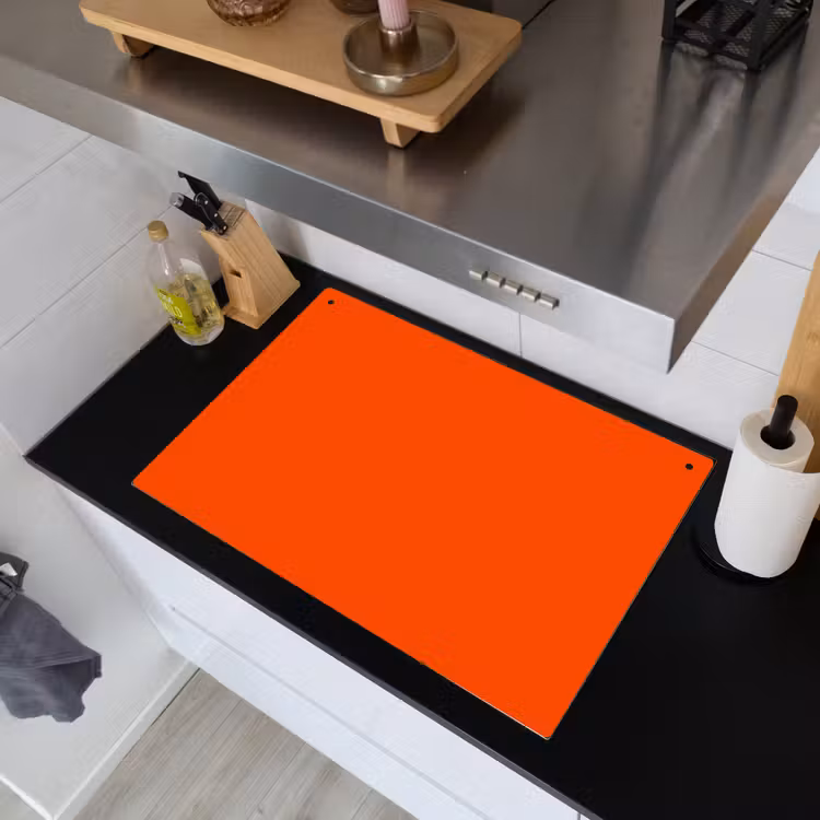 Fiery - Tangerine - Oranje Inductie beschemer met haakjes klein 777 -sfeer1