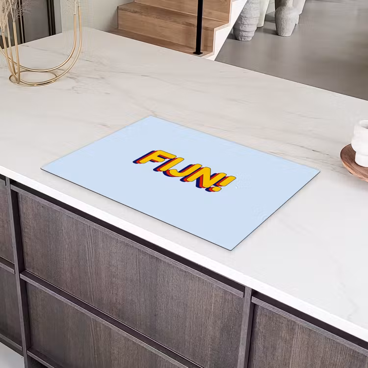 Fijn - Geel - Oranje Inductie beschermer vinyl 3mm klein -sfeer8