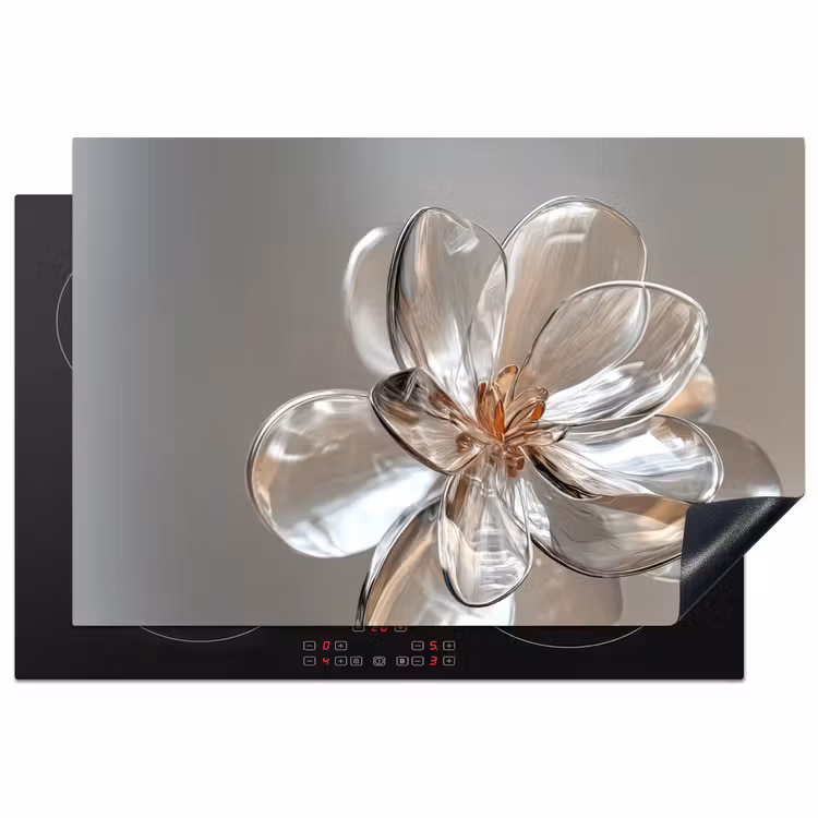 Bloem - Glazen - Doorzichtig Inductie beschermer vinyl 3mm klein -3d