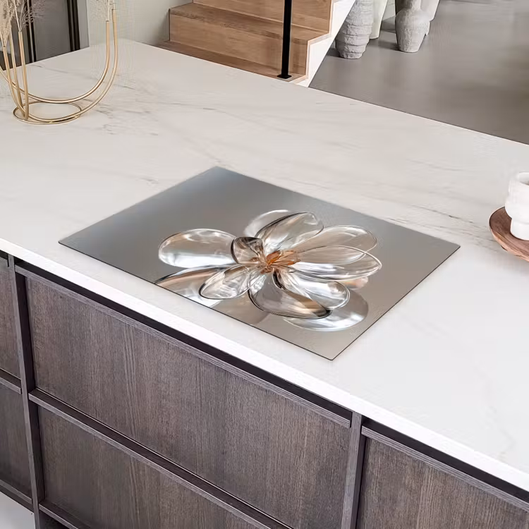 Bloem - Glazen - Doorzichtig Inductie beschermer vinyl 3mm klein -sfeer8