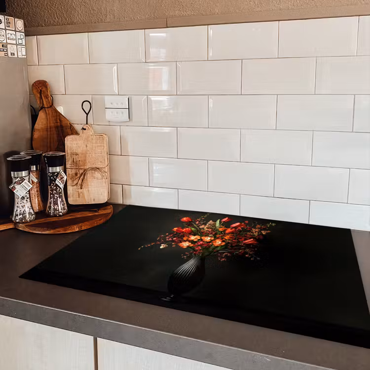 Bloemen - Takken - Boeket Inductie beschermer vinyl 3mm klein -sfeer3