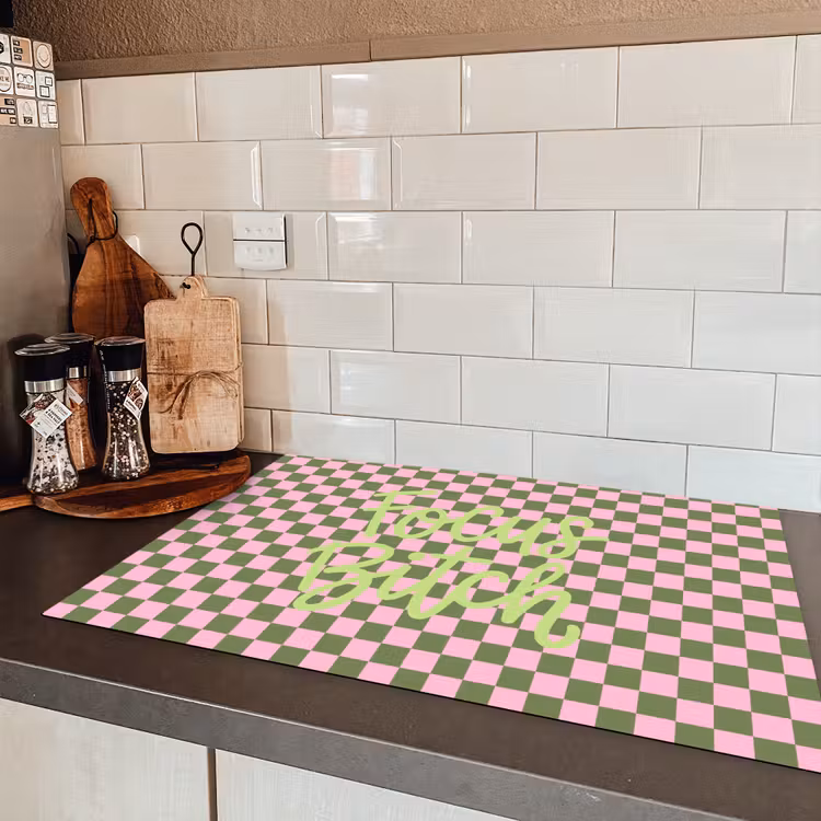 Focus - Vakken - Roze Inductie beschermer vinyl 3mm klein -sfeer3