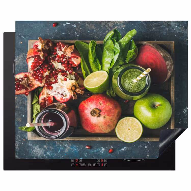 Fruitkist - Fruit - Smoothie Inductie beschermer vinyl 3mm groot -3d