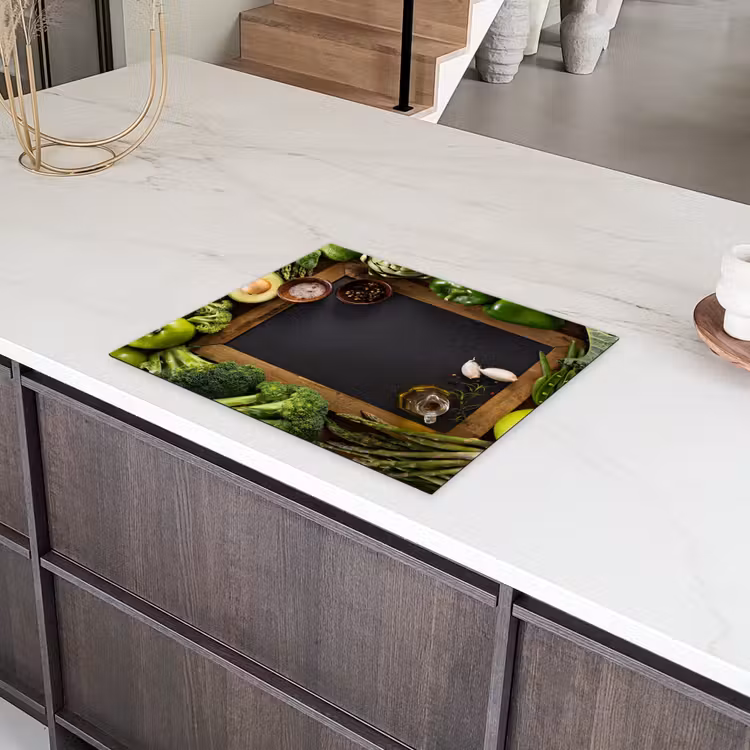 Fruit - Krijtbord - Groente Inductie beschermer vinyl 3mm groot -sfeer8