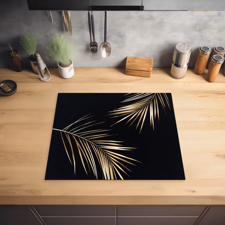 Gouden Elegantie van de Tropen Inductie beschermer vinyl 3mm middel -sfeer5