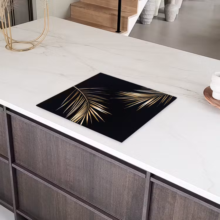 Gouden Elegantie van de Tropen Inductie beschermer vinyl 3mm middel -sfeer8