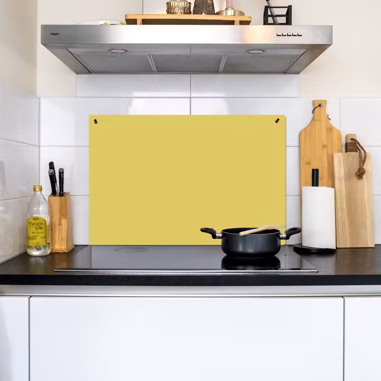 Golden - Ochre - Geel Inductie beschemer met haakjes klein 777 -sfeer2