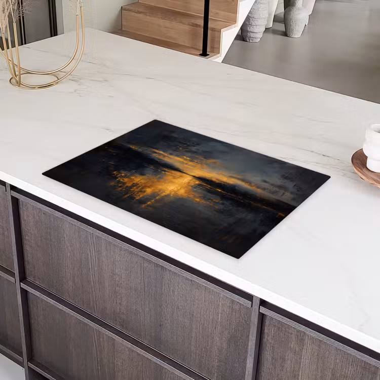 Gouden Reflectie op Water Inductie beschermer vinyl 3mm klein -sfeer8