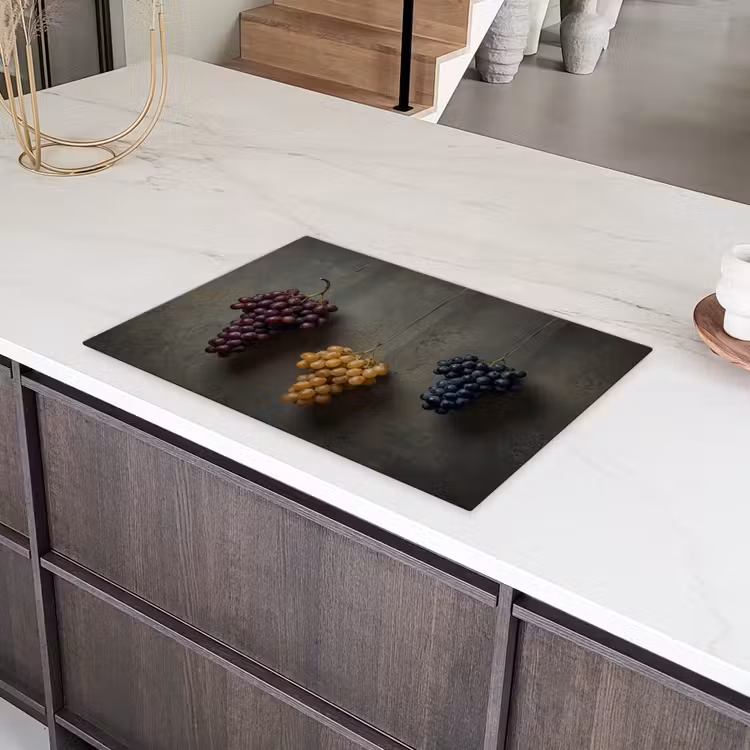 Druiven - Kleurrijk - Muur Inductie beschermer vinyl 3mm klein -sfeer8