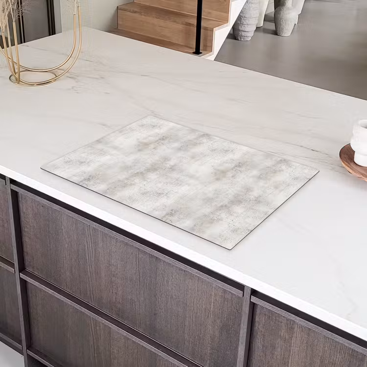 Grijs - Beton - Verweerd Inductie beschermer vinyl 3mm klein 276 -sfeer8