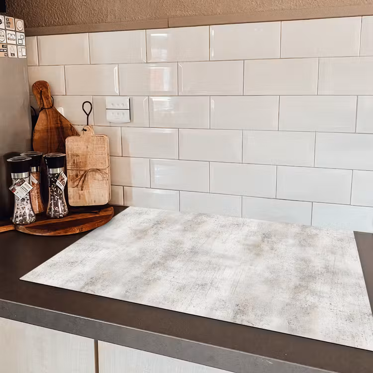 Grijs - Beton - Verweerd Inductie beschermer vinyl 3mm klein 276 -sfeer3
