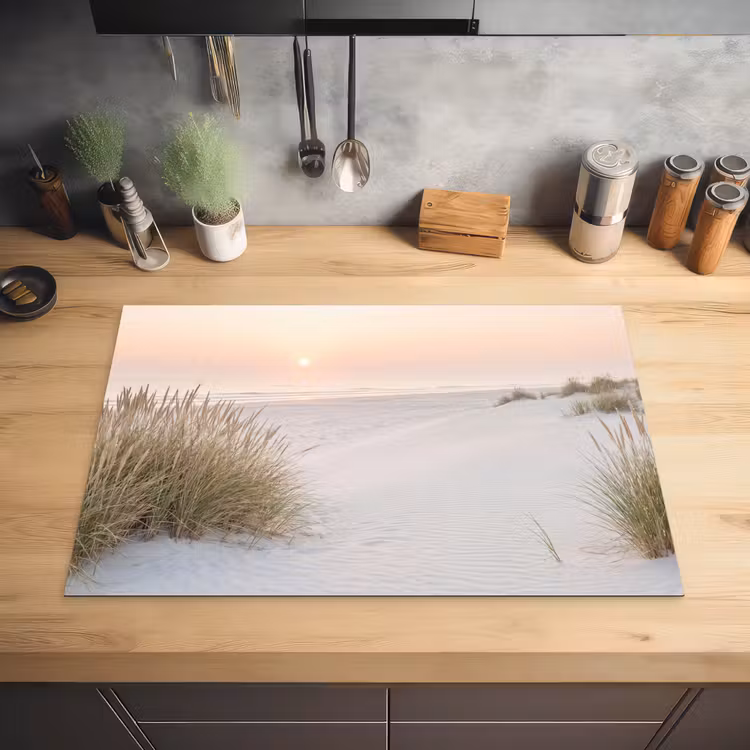Horizon - Duinlandschap - Zand Inductie beschermer vinyl 3mm klein -sfeer5