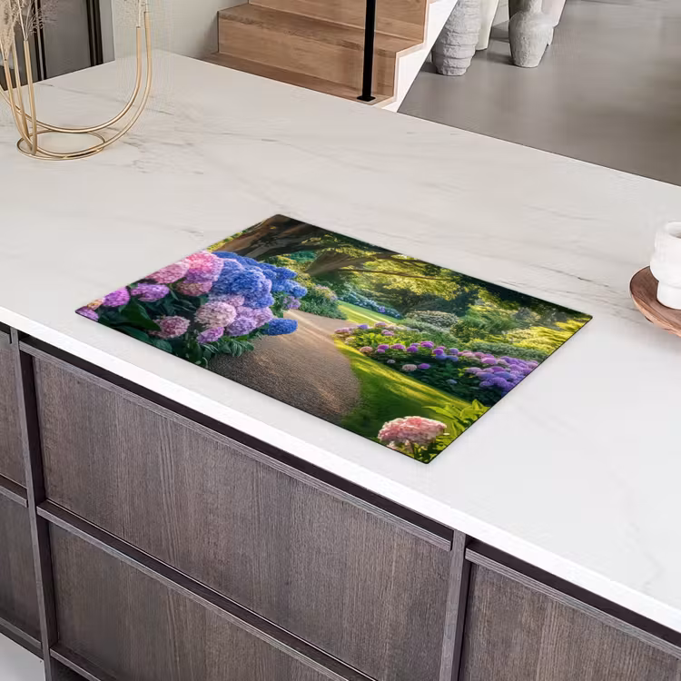 Hortensia- Park - Pad Inductie beschermer vinyl 3mm klein -sfeer8
