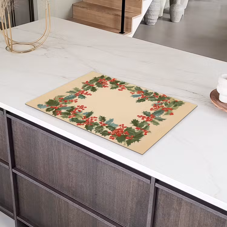 Hulstrand - Bessen - Beige Inductie beschermer vinyl 3mm klein -sfeer8