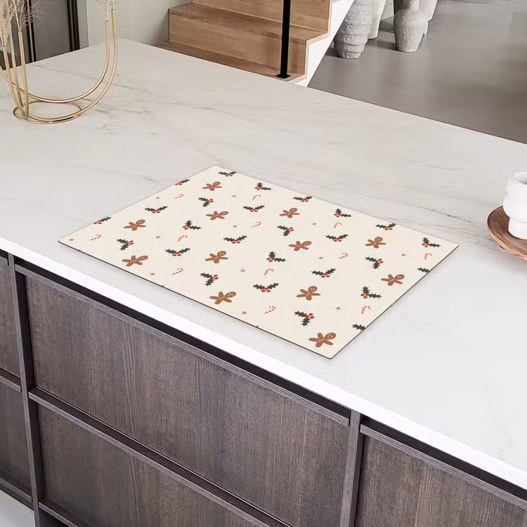Illustratie - Figuren - Beige Inductie beschermer vinyl 3mm klein 276 -sfeer8