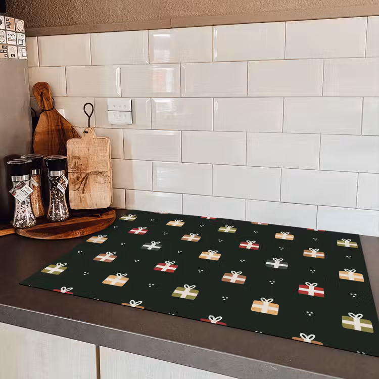 Illustratie - Cadeaus - Groen Inductie beschermer vinyl 3mm klein 276 -sfeer3