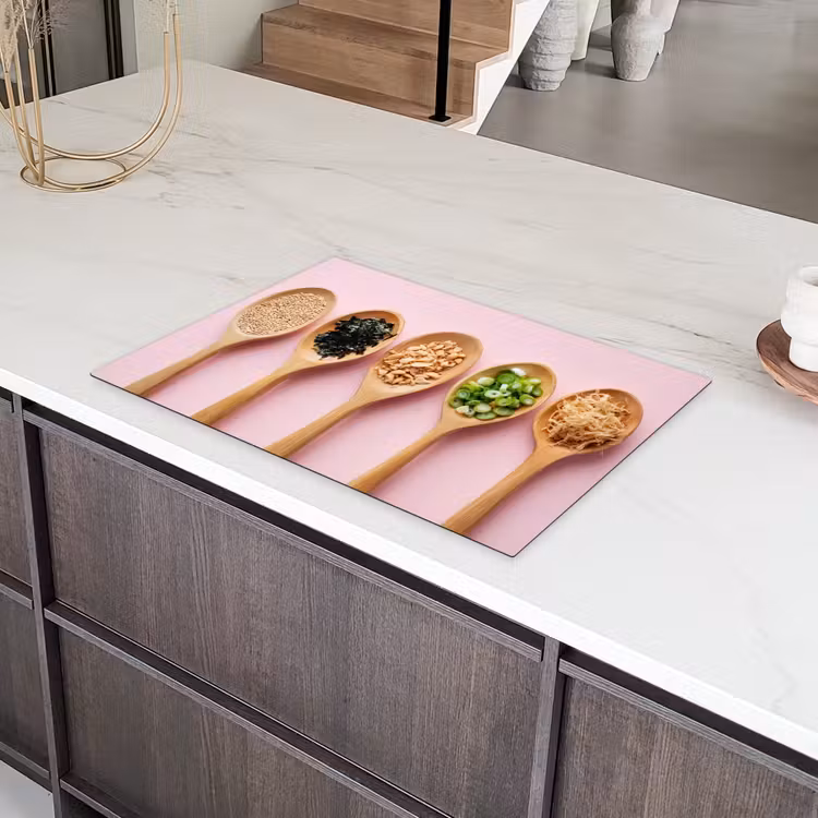 Ingrediënten - Lepels - Hout - Roze Inductie beschermer vinyl 3mm klein -sfeer8
