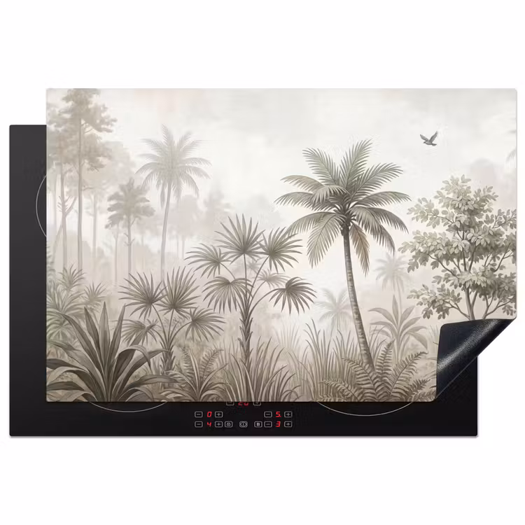 Jungle - Palmbomen - Natuur Inductie beschermer vinyl 3mm klein -3d