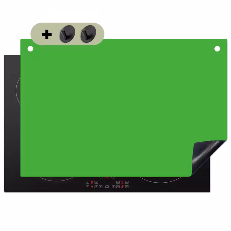 Kelly - Green - Groen Inductie beschemer met haakjes klein 777 -3d