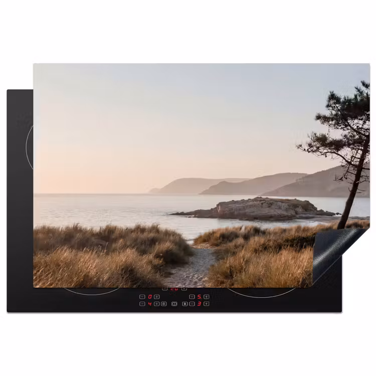 Landschap - Kust - Duinen Inductie beschermer vinyl 3mm klein -3d