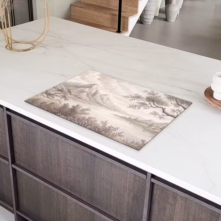 Landschap - Bergen - Meer - Natuur Inductie beschermer vinyl 3mm klein -sfeer8