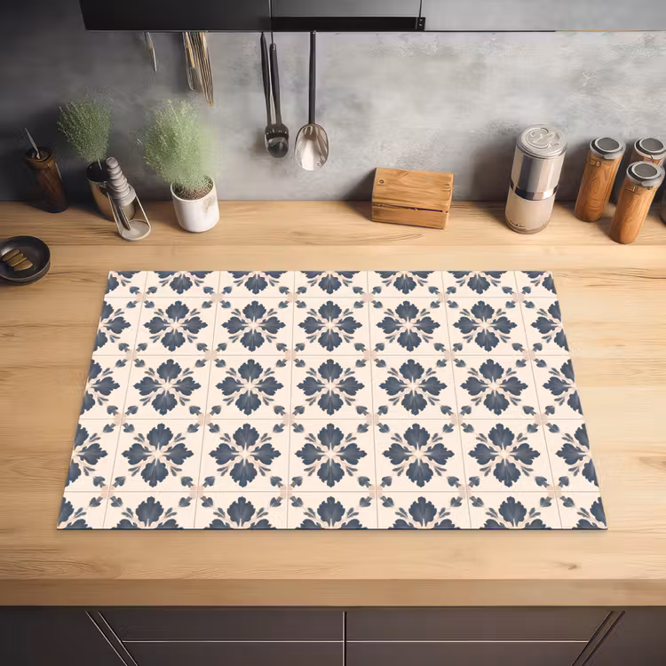 Bladvorm - Klassiek - Kleurrijk Inductie beschermer vinyl 3mm klein 276 -sfeer5
