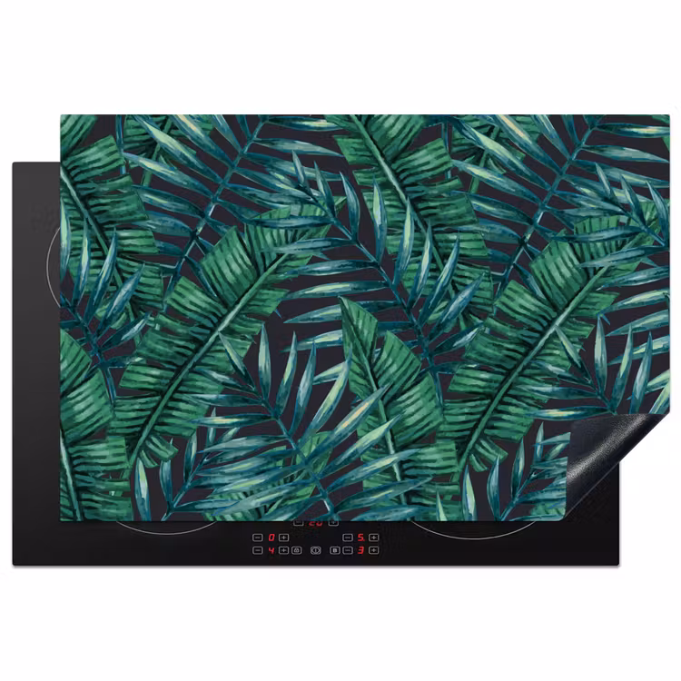 Bladeren - Tropisch - Jungle -  Natuur Inductie beschermer vinyl 3mm klein -3d