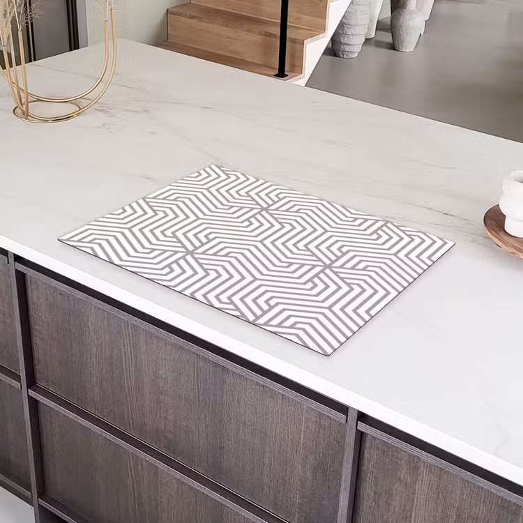 Lijn - Design - Geometrie - Patroon Inductie beschermer vinyl 3mm klein 276 -sfeer8