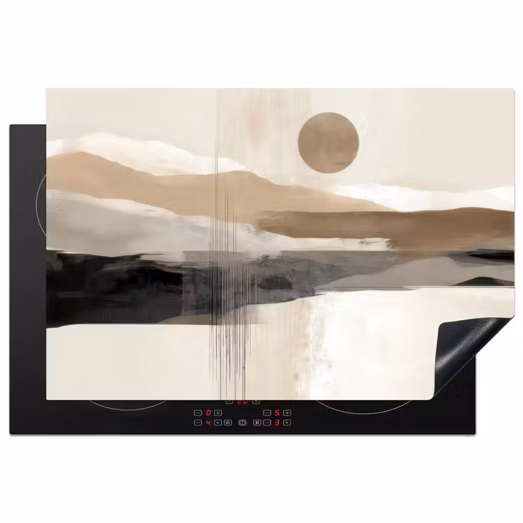 Minimalistisch - Landschap - Dimensie Inductie beschermer vinyl 3mm klein -3d